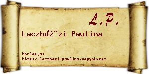 Laczházi Paulina névjegykártya